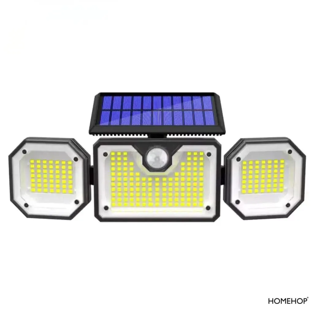 Solar Motion Sensor Lighting Outdoor Waterproof LED Wall Light For Home Security (Cool White)(Renewed)