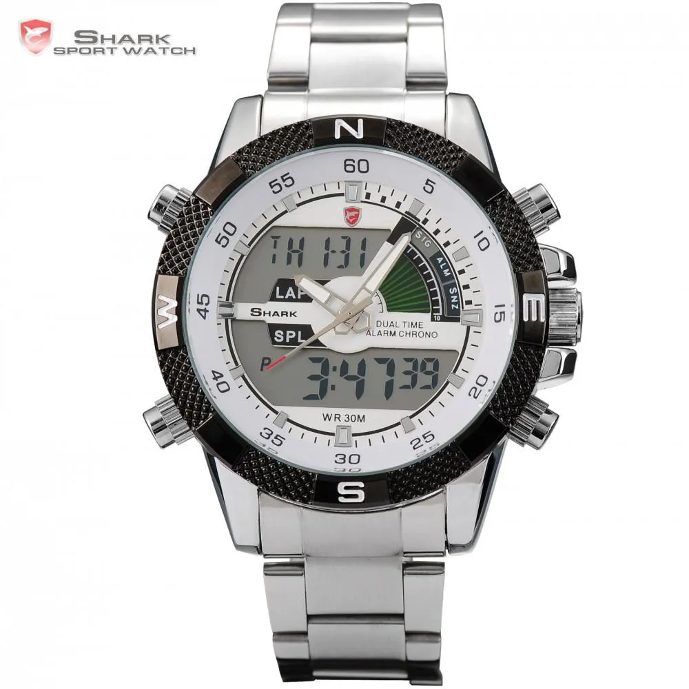 STEEL PORBEAGLE SHARK Sport Watch White SW 046