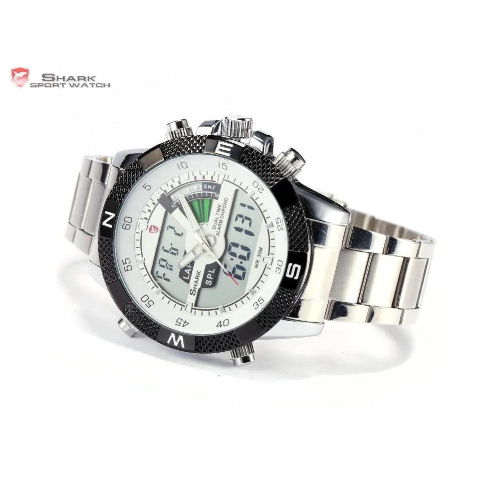 STEEL PORBEAGLE SHARK Sport Watch White SW 046