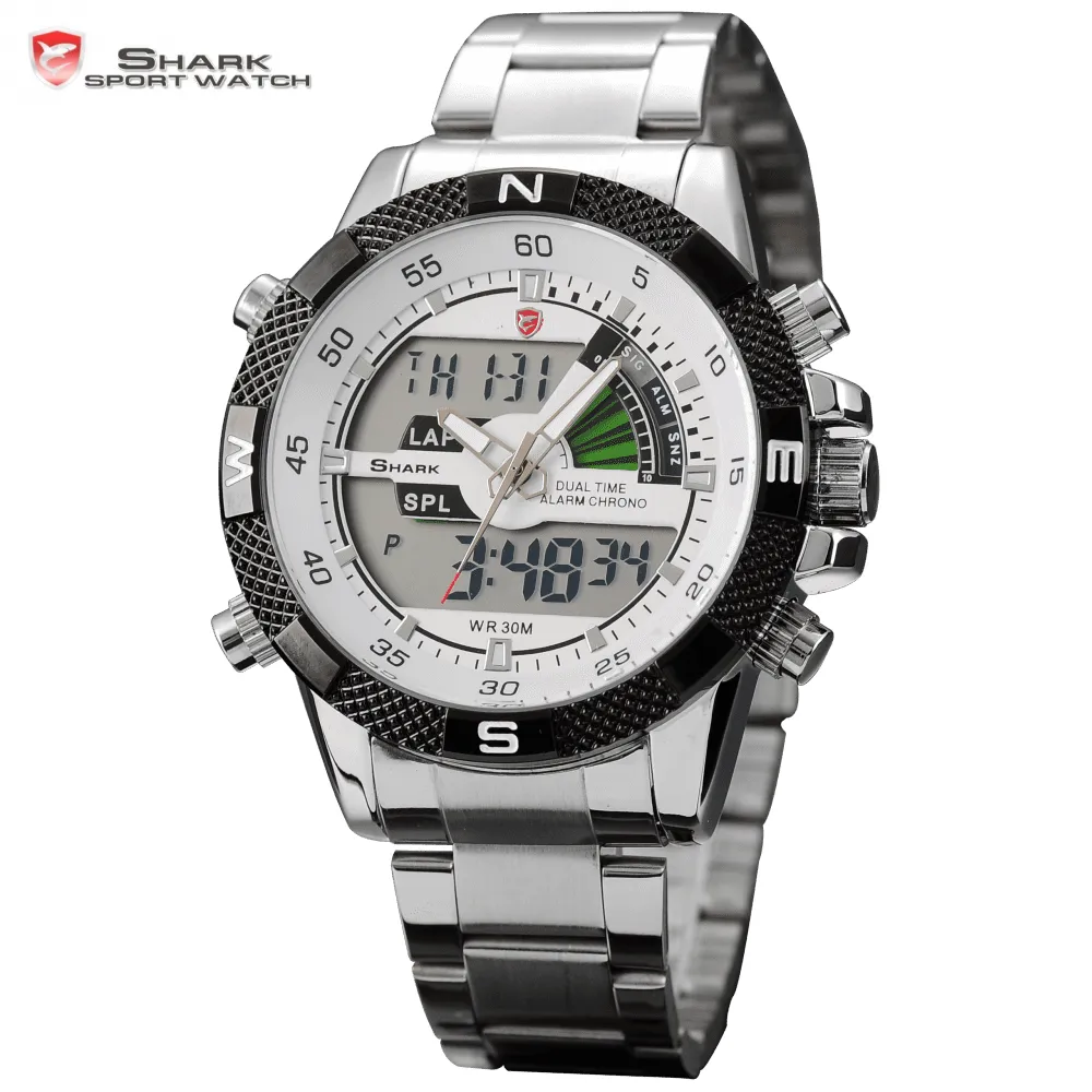 STEEL PORBEAGLE SHARK Sport Watch White SW 046