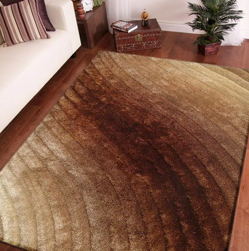 Terra 3D Brown Shag Rug