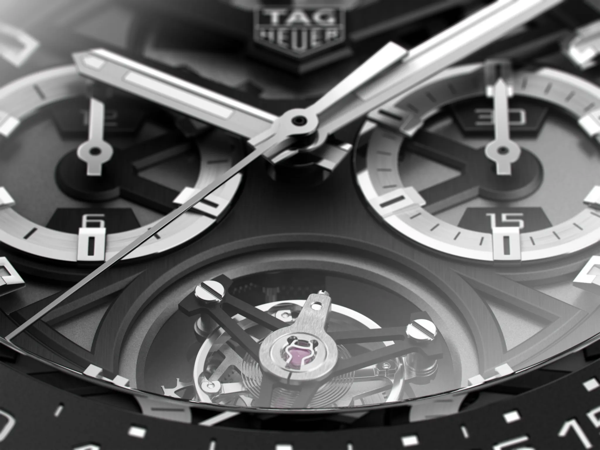 TH Watch Carrera Heuer 2 Tourbillon Chronograph