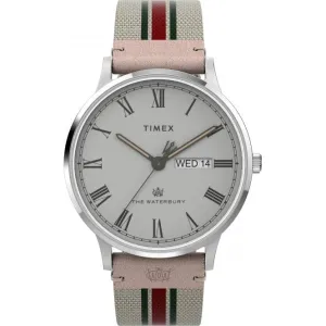 Waterbury Classic Mixed Material Strap Watch TW2V73700