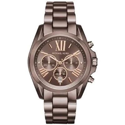 Women's Michael Kors Bradshaw Brown Steel Chronograph Watch MK6247