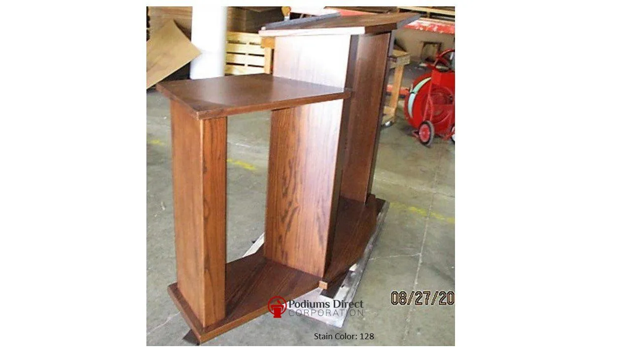 Wood with Acrylic Extra Wide Pulpit 779 Exhorter - FREE SHIPPING!